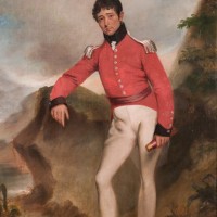 Image of an oil painting, self portrait of Colonel William Light c.1815.
