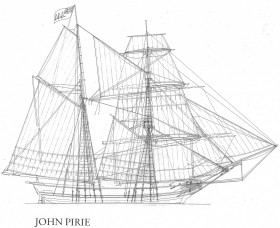 reconstructed ship plans of the ship John Pirie